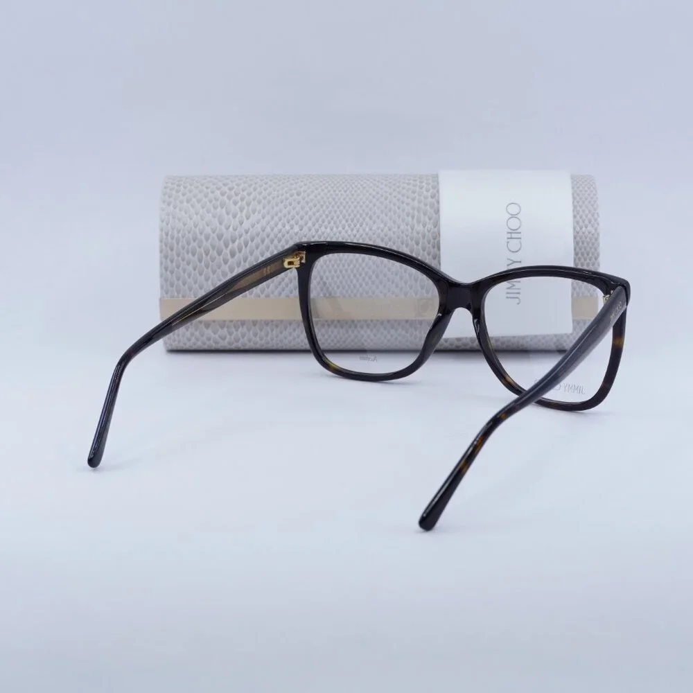 Jimmy Choo JC362 0086 00 Eyeglasses Havana 55mm Butterfly Frame